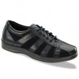 Apex E730 Eliza Comfort Striped Oxford - Black (Women's) Petals