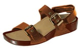 Aetrex Mandehle - Quarter Strap Sandalistas - Brown - Womens