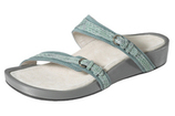 Aetrex Amalie - Double Strap Sandalistas - Moss - Womens