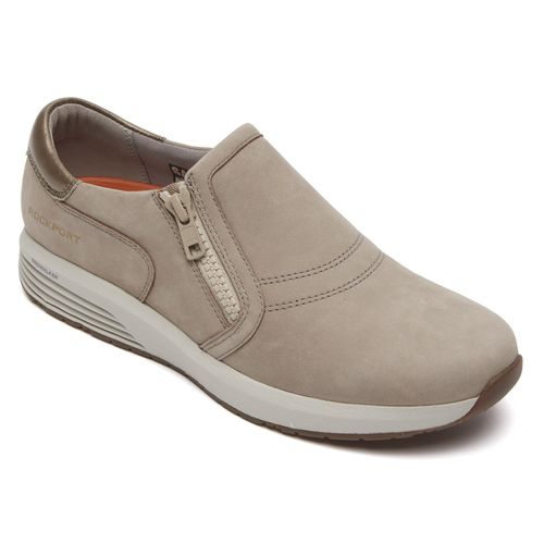 Rockport Trustride Prowalker Slip-on Women's Sneaker - Taupe - Angle