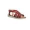 Bearpaw Leah Women's Leather Sandal - 2836W  614 - Red - Profile View