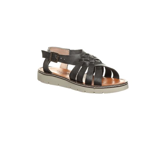 Bearpaw Leah Women's Leather Sandal - 2836W  011 - Black - Profile View