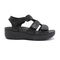 Vionic Tami Women's Platform Wedge Sandal - black side Black