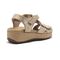 Vionic Tami Women's Platform Wedge Sandal - angle back Champagne