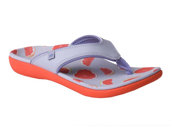 Spenco Yumi Fruitopia Women's Supported Sandal - Grapefruit - Pair