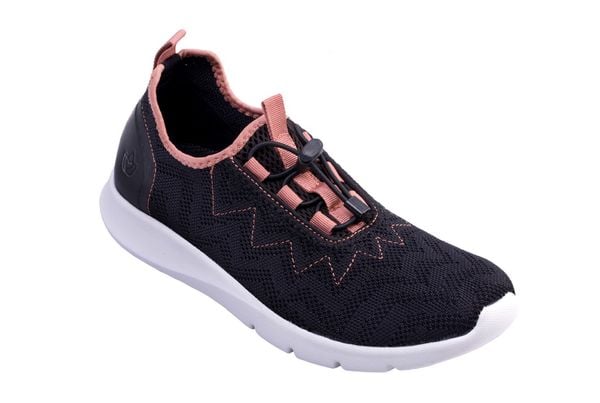 Spenco Chelsea Women's Mesh Orthotic Supportive Slip-on Sneaker - Black/ Rose - Pair