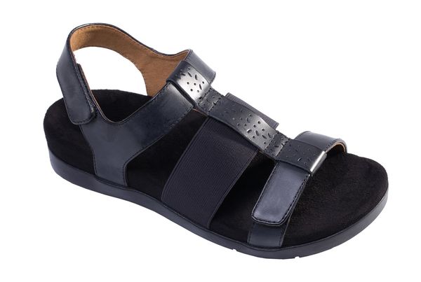 Spenco Anabel Sandal Women's Adjustable Orthotic Sandal - Black - Pair