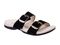 Spenco Vista Slide Women's Leather Arch Support Sandal - Black - Pair