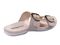 Spenco Vista Slide Women's Leather Arch Support Sandal - Grey Morn - Bottom