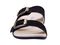 Spenco Vista Slide Women's Leather Arch Support Sandal - Black - Top