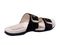 Spenco Vista Slide Women's Leather Arch Support Sandal - Black - Bottom