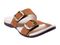 Spenco Vista Slide Women's Leather Arch Support Sandal - Saddle - Pair