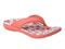 Spenco Yumi Ocean Women's Orthotic Thong Sandal - Coral Star Fish - Pair