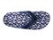 Spenco Yumi Ocean Women's Orthotic Thong Sandal - Navy White Fish - Swatch