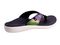 Spenco Yumi Monet Women's Orthotic Thong Sandal - Black - Bottom