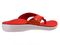 Spenco Yumi Monet Women's Orthotic Thong Sandal - Hot Red - Bottom