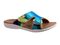 Spenco Kholo Monet Women's Orthotic Slide Sandal - Aqua Sea - Pair