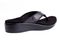 Spenco Weekend Wedge Toe-post Orthotic Sandal - Black Snake - Bottom