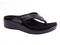 Spenco Weekend Wedge Toe-post Orthotic Sandal - Black Snake - tn