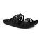 Gravity Defyer Ortal Women's Orthotic Comfort Sandal - Black - Profile View