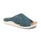 Gravity Defyer Women's Veltal Linen Sandal - Teal - angle main 2