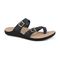 Gravity Defyer Yontal Women's Supportive Sandal - Gray/Purple - Profile View