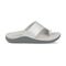 Gravity Defyer Etztal Women's Linen Comfort Sandal - Silver - Side View