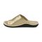 Gravity Defyer Women's Etztal Leather Sandal - Gold - side view 2