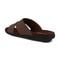 Gravity Defyer Eltal Men's Leather Slide Sandals - Brown - Back Angle View