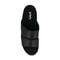 Gravity Defyer Eltal Men's Leather Slide Sandals - Black - Top View