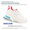 Gravity Defyer Yulaxon Men's GDEFY Athletic Shoes - White / Red  - Lifestyle Patent Info Diagram