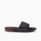 Reef Fanning Slide Men's Sandals - Black/red - Side