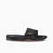 Reef Fanning Slide Men's Sandals - Black/silver - Side