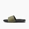 Reef Fanning Slide Men's Sandals - Olive/gum - Left Side