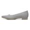 Vionic Dahlia Women's Ballet Skimmer Flat - Light Grey Knit - Left Side