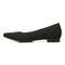 Vionic Dahlia Women's Ballet Skimmer Flat - Black/black Knit - Left Side