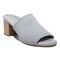 Vionic Fleur Women's Slide Heeled Sandals - Light Grey Knit - Angle main