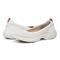 Vionic Kallie Women's Slip-on Knit Sporty Comfort Shoe - Marshmallow Knit - pair left angle