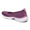 Vionic Kallie Womens Slip On Knit Sporty Comfort Shoe - Grape Kiss Knit - Back angle