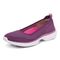 Vionic Kallie Womens Slip On Knit Sporty Comfort Shoe - Grape Kiss Knit - Left angle