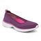 Vionic Kallie Womens Slip On Knit Sporty Comfort Shoe - Grape Kiss Knit - Angle main