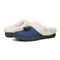 Vionic Perrin Womens Mule/Clog Casual - Dark Blue Micro - pair left angle