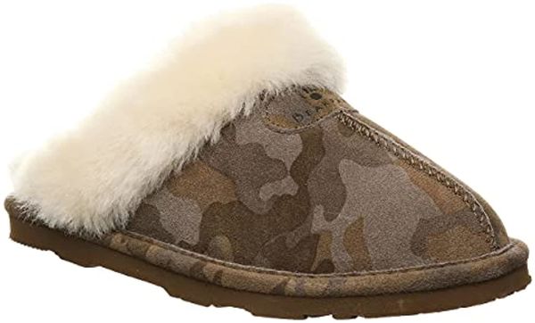 Bearpaw Loki Exotic Women's Comfort Slip-on Slippers - 2772W - Earth Camo