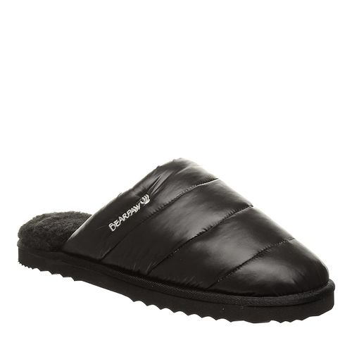 Bearpaw Incline Men's Leather Slippers - 2843M - Black