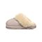 Bearpaw Loki Kid's Leather, Wool Slippers - 671Y Bearpaw- 552 - Pink Caviar - Side View