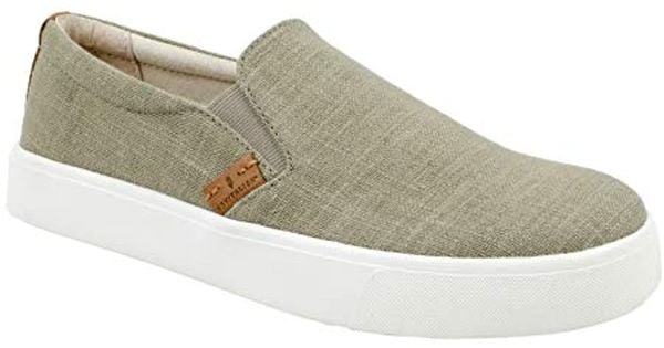 Revitalign Boardwalk Canvas - Women's Slip-on Comfort Shoe - Army Green