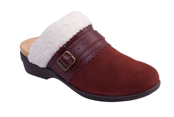 Spenco Nottingham Women's Supportive Clog - Burgundy - Pair