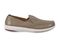 Spenco Siesta Men's Leather Slip-on Comfort Shoe - Fossil - Side