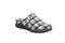 Strole Snug Tartan Women's Supportive Clog with Orthotic Arch Support Strole- 030 - Charcoal - View