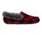 Lamo Aussie Moc Slippers EW1535 - Red Plaid - Side View